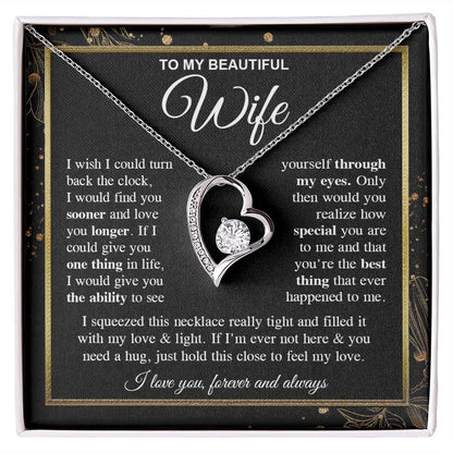 To My Soulmate Necklace Gift for Her, Wife Gifts From Husband, Anniversary Gifts For Wife From Husband To My Soulmate Necklace Message Card and Necklace Gift Box Gift Box Styles on Birthday, Wedding, Anniversary, Valentine Forever Love