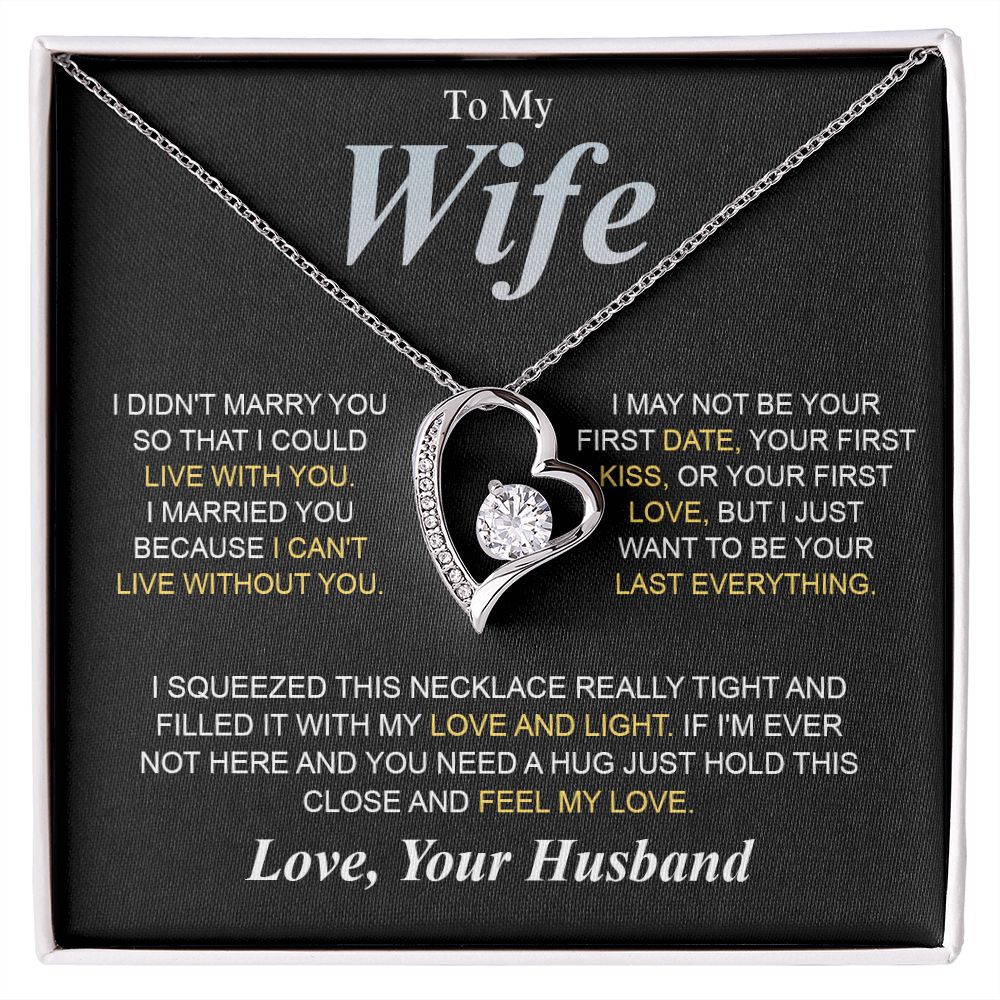To My Beautiful Soulmate Necklace Gifts for Wife from Husband, Soulmate Valentine Gifts, Gift for Soulmate Message Card and Necklace Gift Box Gift Box Styles on Birthday, Wedding, Anniversary, Valentine Forever Love
