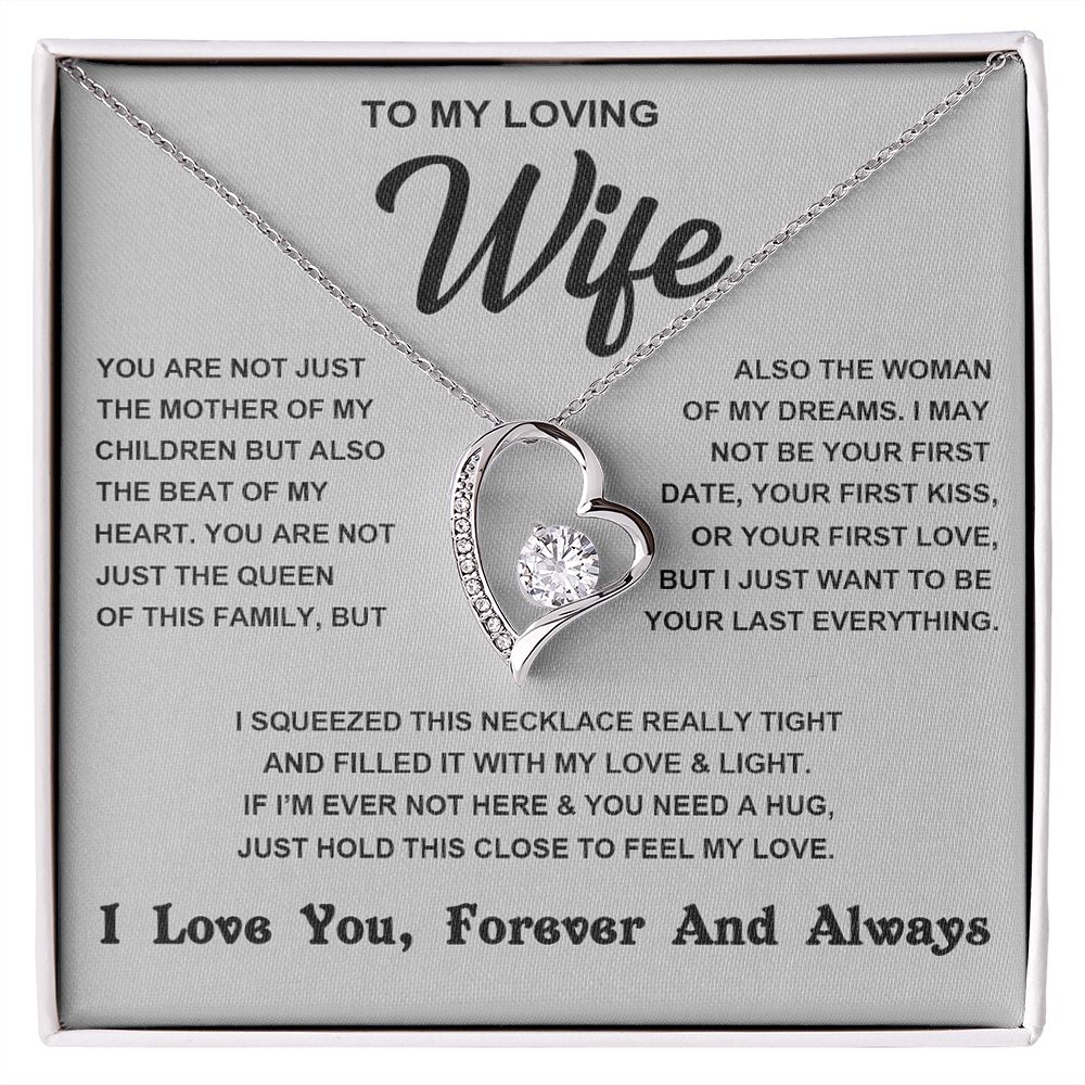 Soulmate Necklace For Women, To My Wife, Soulmate Gifts For Her, Future Wife Necklace, Necklaces For Girlfriend, To My Wife Necklace, Wife Necklace From Husband Necklace Message Card and Gift Box Styles on Birthday, Christmas, Valentine Forever Love