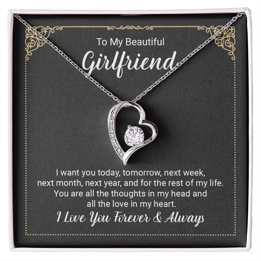 to My Future Wife Necklace, to my Wife, Necklaces For Wife From Husband With, Meaningful Necklace Message Card and Gift Box Styles on Birthday, Christmas, Anniversary  Forever Love
