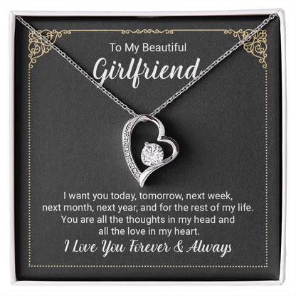 to My Future Wife Necklace, to my Wife, Necklaces For Wife From Husband With, Meaningful Necklace Message Card and Gift Box Styles on Birthday, Christmas, Anniversary  Forever Love