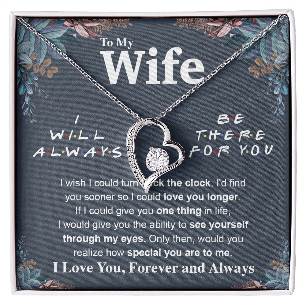 To My Wife Necklace To My Future Wife Necklace Gifts, Promise Necklace For Her, Fiance Gifts For Her, Anniversary Necklace Gifts For Soulmate From Husband With Message Card Box LED, Soulmate Necklace For Women, To My Wife Necklace Forever Love