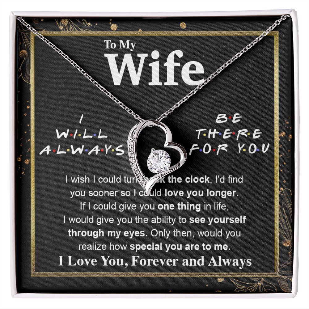 To My Wife Necklace To My Future Wife Necklace Gifts, Promise Necklace For Her, Fiance Gifts For Her, Wedding Necklace Gifts For Soulmate From Husband With Message Card Box LED, Soulmate Necklace For Women, To My Wife Necklace Forever Love