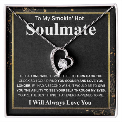Gifts For Soulmate Birthday Gifts From Husband Necklace Valentines Day, Necklace for Future Soulmate, Valentine Necklace Jewelry for Wife Necklace Gifts from Husband - Soulmate Gift Necklace with Message Card and Gift Box.jpg Forever Love