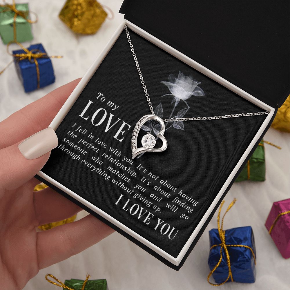 The Love Knot Necklace To My Love Knot Necklace, Happy First anniversary, Unique Gift from Husband, Best Jewelry for Wife, Necklace Message Card and Gift Box Styles on Birthday, Christmas, Anniversary  Forever Love