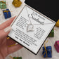 Soulmate Necklace from Husband, Anniversary Romantic Gifts for Wife from Husband to My Wife Necklaces for Wife Birthday Gifts, Wife Jewelry Necklace Message Card and Necklace Gift Box Gift Box Styles on Birthday, Wedding, Anniversary, Valentine Forever Lo