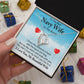 Couples Gifts, To My Navy Wife Necklace Gifts From Husband, Wedding Anniversary Jewelry For Wife From Husband, Wife Birthday From Husband, To My Soulmate Message Card and Gift Box styles On Birthday, Christmas, Anniversary  Forever Love
