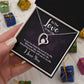 Couples Gifts, To the Love of My Life Necklace Love Knot Special Gift, Wedding Anniversary Jewelry For Wife From Husband, Wife Birthday From Husband, To My Soulmate Message Card and Gift Box styles On Birthday, Christmas, Anniversary  Forever Love