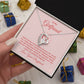 Love Knot Necklace, To My Girlfriend Gifts From Boyfriend, Girlfriend Jewelry, Girlfriend Anniversary For Girlfriend Gift, Necklace Message Card and Gift Box Styles on Birthday, Christmas, Anniversary  Forever Love