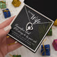 To My Wife Necklace Romantic Gifts For Her Unique Necklaces For Wife From Husband Cute Valentines Day Anniversary For Wife, Love Knot Meaningful Necklace Message Card and Gift Box Styles on Birthday, Christmas, Anniversary Forever Love
