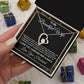 To My Beautiful Wife Necklace From Husband Pendant Jewelry with Message Card and Box Necklaces for Women Valentines Day Happy Anniversary Wedding Present for Birthday, Merry Christmas for Wife Forever Love