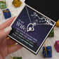 Birthday For Wife, Love Knot Necklace Gifts For Wife From Husband, To My Soulmate Necklace For Women, To My Wife Necklace Wedding Anniversary, I Love You, Meaningful Necklace Message Card and Gift Box Styles on Birthday, Christmas, Anniversary  Forever Lo