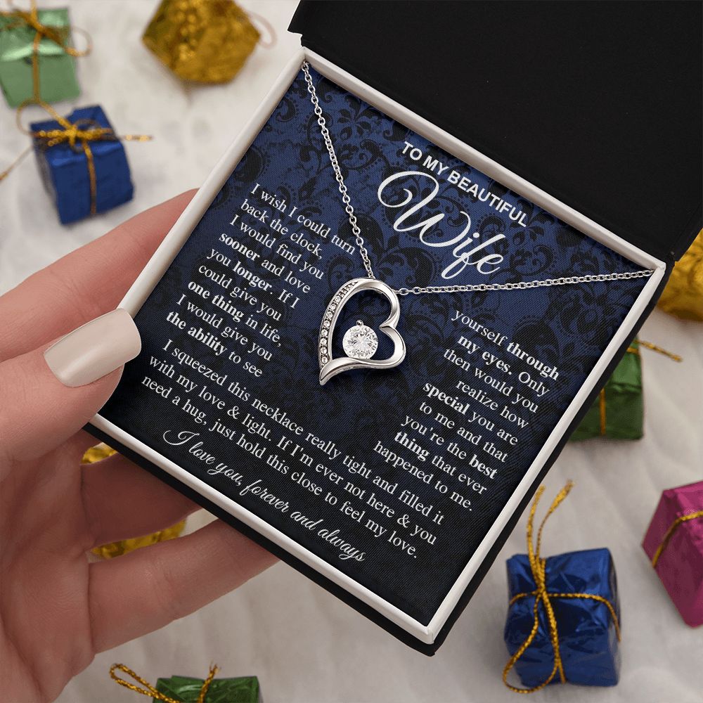 To My Soulmate Necklace Gift for Her, Soulmate Gifts From Husband, Valentine Gifts For Wife From Husband To My Soulmate Necklace Message Card and Necklace Gift Box Gift Box Styles on Birthday, Wedding, Anniversary, Valentine Forever Love