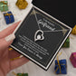 to My Future Wife Necklace, to my Wife, Necklaces For Wife From Husband With, Meaningful Necklace Message Card and Gift Box Styles on Birthday, Christmas, Anniversary  Forever Love