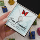 To My True Girlfriend Necklace, Brother to Sister, Birthday For Sister from Brother, Love Knot Meaningful Necklace Message Card and Gift Box Styles on Birthday, Christmas, Anniversary Forever Love