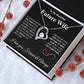 Future Wife Necklace My Last Everything, Promise Necklace For Her, Fiance Gifts For Her, Valentine Gifts For Future Wife With Message Card Box LED, Soulmate Necklace For Women, To My Wife Necklace Forever Love