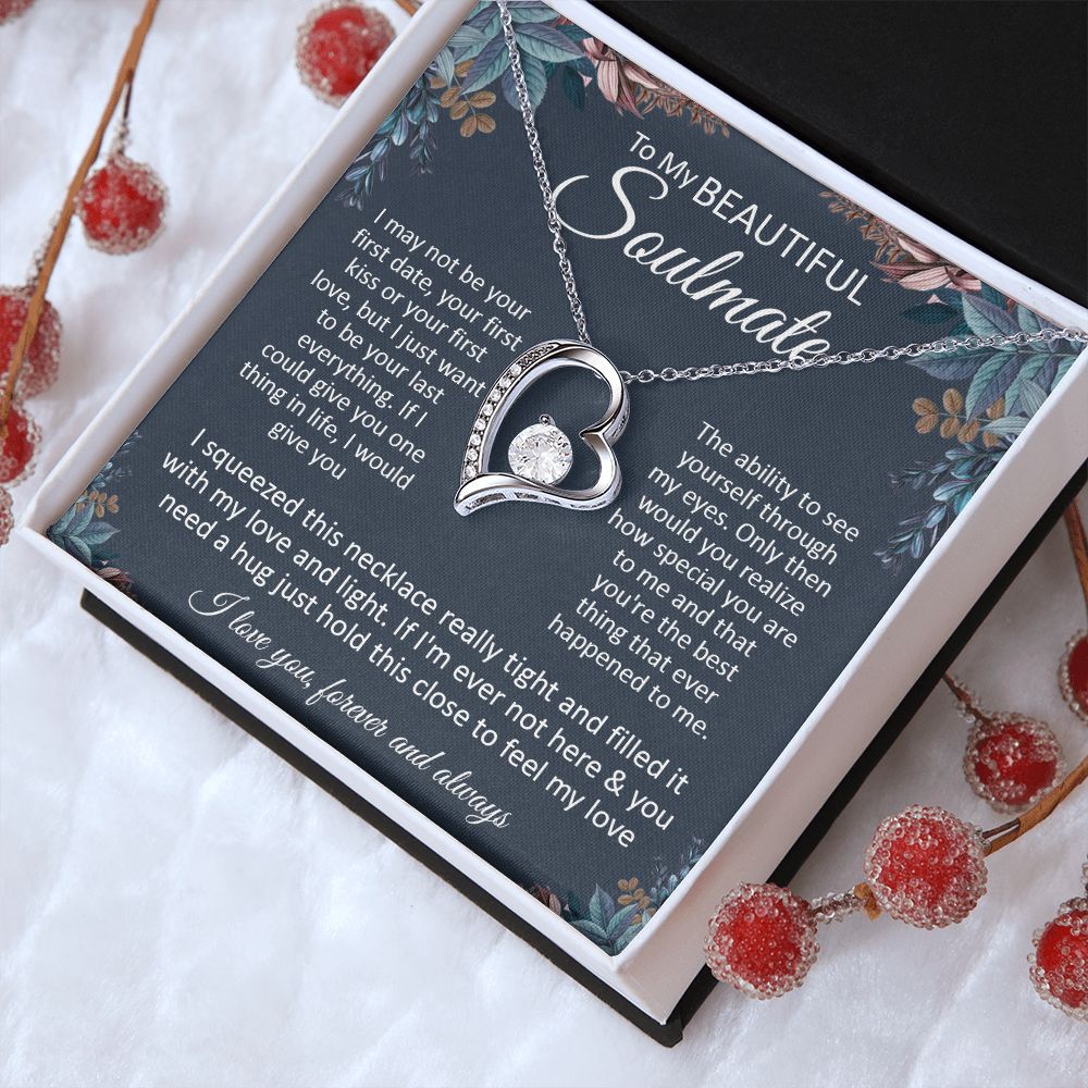 Couples Gifts, To My Dear Wife Necklace Gifts From Husband, Wedding Anniversary Jewelry For Wife From Husband, Wife Birthday From Husband, Necklace Custom Name Message Card and Gift Box Styles on Birthday, Christmas, Wedding, Anniversary\ Forever Love