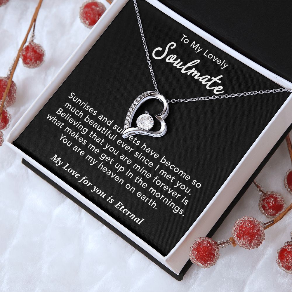 To My Lovely Wife Necklace Gift From Husband To My Badass Wife Pendant Valentine Jewelry with Message Card and Gift Box. Gift for Wife. Necklace Gift Set for Wife Necklace Gifts Box Gift Box Styles Forever Love