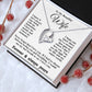 Gifts for Wife Necklace from Husband, Gifts for Wife from Husband, Valentine Gifts for Her Gifts Soulmate Message Card and Necklace Gift Box Gift Box Styles on Birthday, Wedding, Anniversary, Valentine Forever Love