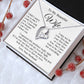 Wife Necklace Gift From Husband, Wedding Anniversary Romantic Gifts for Wife from Husband, Wife Birthday Gifts Message Card and Necklace Gifts Box Gift Box Styles on Birthday, Wedding, Anniversary, Valentine Forever Love