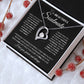 to My Beautiful Soulmate Necklace Future Wife Gifts, Promise Necklace For Her, Fiance Gifts For Her, Wedding Valentine Gifts For Future Wife With Message Card Box LED, Soulmate Necklace For Women, To My Wife Necklace Forever Love