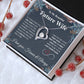 Future Wife Necklace My Last Everything, Promise Necklace For Her, Fiance Gift For Her, Wedding Gifts For Future Wife With Message Card Box LED, Soulmate Necklace For Women, To My Wife Necklace Forever Love