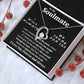 To My Soulmate Necklace To My Future Wife Necklace Gifts, Promise Necklace For Her, Fiance Gifts For Her, Valentine Gifts For Soulmate From Husband With Message Card Box LED, Soulmate Necklace For Women, To My Wife Necklace Forever Love