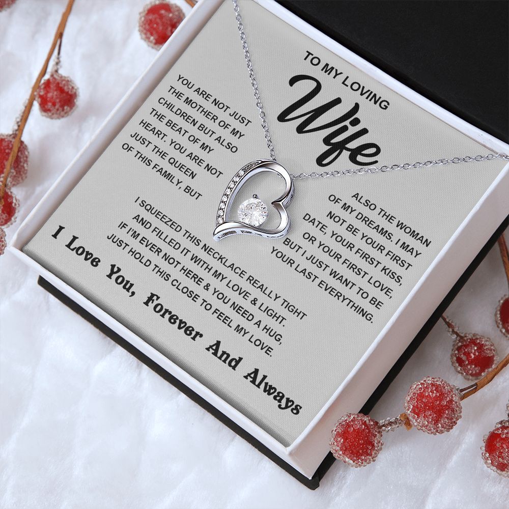 Soulmate Necklace For Women, To My Wife, Soulmate Gifts For Her, Future Wife Necklace, Necklaces For Girlfriend, To My Wife Necklace, Wife Necklace From Husband Necklace Message Card and Gift Box Styles on Birthday, Christmas, Valentine Forever Love