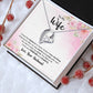 To My Wife Every Passing Second Gift Wife From Husband, Dear Wife, Jewelry For Women, Jewelry For Wife, Love Knot Meaningful Necklace Message Card and Gift Box Styles on Birthday, Christmas, Anniversary Forever Love