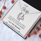 Couples Gifts, To My Dear Wife Necklace Gifts From Husband, Wedding Anniversary Jewelry For Wife From Husband, Necklace Customer Name Message Card and Gift Box styles On Birthday, Christmas, Anniversary Forever Love