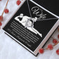 To My Wife Necklace For Women, Funny Gifts For Girlfriend,Valentine Christmas Presents For Girlfriend, Best Birthday Meaningful Gift Ideas For Wife, Women Romantic Jewelry For Her Anniversary Message Card and Gift Box Styles Forever Love