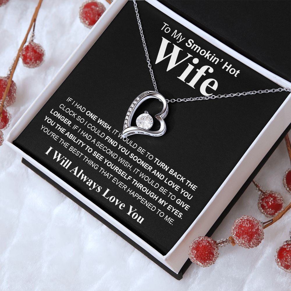 Gifts For Wife Birthday Gifts From Husband Necklace Valentines Day, Necklace for Future Soulmate, Valentine Anniversary Jewelry for Wife Necklace Gifts from Husband - Soulmate Gift Necklace with Message Card and Gift Box Forever Love