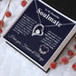 My Beautiful Soulmate Necklace My Last Everything, Promise Necklace For Her, Fiance Gifts For Her, Valentine Gifts For Future Wife With Message Card Box LED, Soulmate Necklace For Women, To My Wife Necklace copy Forever Love