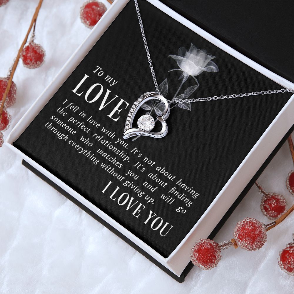 The Love Knot Necklace To My Love Knot Necklace, Happy First anniversary, Unique Gift from Husband, Best Jewelry for Wife, Necklace Message Card and Gift Box Styles on Birthday, Christmas, Anniversary  Forever Love