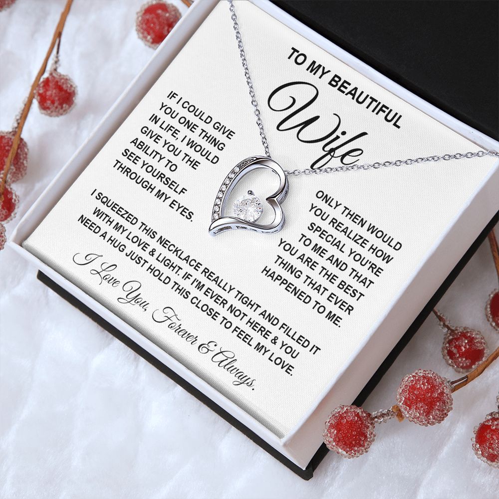 Soulmate Necklace Gifts From Husband, For Soulmate From Husband, Wife Gifts From Husband, Necklaces For Soulmate From Husband To My Wife Necklace Message Card and Necklace Gift Box Gift Box Styles on Birthday, Wedding, Anniversary, Valentine Forever Love