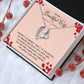 Couples Gifts, To My Beautiful Wife Necklace Gifts From Husband, Wedding Anniversary Jewelry For Wife From Husband, Wife Birthday From Husband, To My Soulmate Message Card and Gift Box styles On Birthday, Christmas, Anniversary  Forever Love