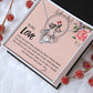 The Love Knot Necklace To My Love Knot Necklace, Happy First anniversary, Unique Gift from Husband, Best Jewelry for Wife, Dear Wife, Necklace Message Card and Gift Box Styles on Birthday, Christmas, Anniversary  Forever Love