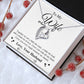 Valentine To My Soulmate Necklace Gifts for Wife from Husband, Soulmate Anniversary Gifts, Gift for Soulmate Necklace Message Card and Necklace Gift Box Gift Box Styles on Birthday, Wedding, Anniversary, Valentine Forever Love