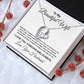 To My Beautiful Wife Necklace From Husband Pendant Jewelry with Message Card and Box Necklaces for Women Valentines Day Happy Wedding Present for Birthday Merry Christmas for Wife Forever Love