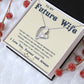 Soulmate Necklace For Women, Soulmate Gifts For Her, Future Wife Necklace, Necklaces For Girlfriend, To My Wife Necklace, Wife Necklace From Husband, Necklace Message Card and Gift Box Styles on Birthday, Christmas, Valentine Forever Love