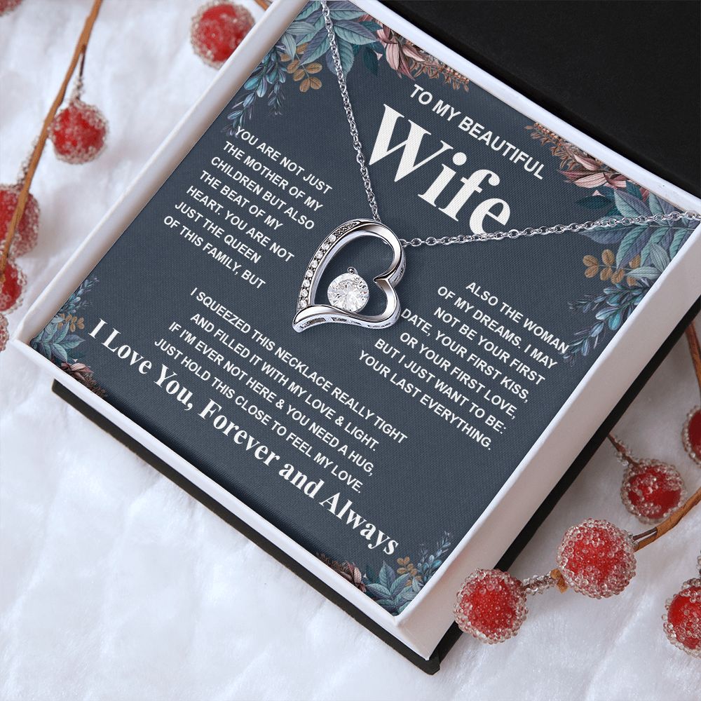 Gifts For Wife Birthday Gifts From Husband Necklace Valentines Days, Necklace for Future Soulmate, Birthday Wedding Jewelry for Wife Necklace Gifts from Husband - Soulmate Gift Necklace with Message Card and Gift Box Forever Love