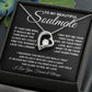 To My Beautiful Soulmate Necklace, Soulmate Jewelry For Women, Wife Necklace From Husband, Soulmate Gift For Her, To My Future Wife Necklace Message Card and Necklace Gift Box Gift Box Styles on Birthday, Wedding, Anniversary, Valentine Forever Love