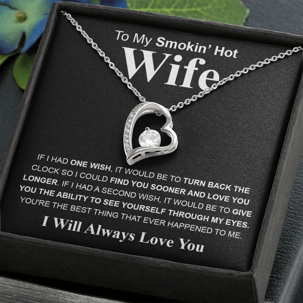 Gifts For Wife Birthday Gifts From Husband Necklace Valentines Day, Necklace for Future Soulmate, Valentine Anniversary Jewelry for Wife Necklace Gifts from Husband - Soulmate Gift Necklace with Message Card and Gift Box Forever Love