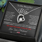 My Beautiful Wife Necklace Future Wife Gifts, Promise Necklace For Her, Fiance Gifts For Her, Valentine Gifts For Soulmate From Husband With Message Card Box LED, Soulmate Necklace For Women, To My Wife Necklace Forever Love