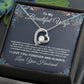 To My Beautiful Wife Necklace From Husband Pendant Jewelry with Message Card and Box Necklaces for Women Valentines Day Happy Anniversary Wedding Present for Birthday Merry Christmas for Wife Necklace Forever Love