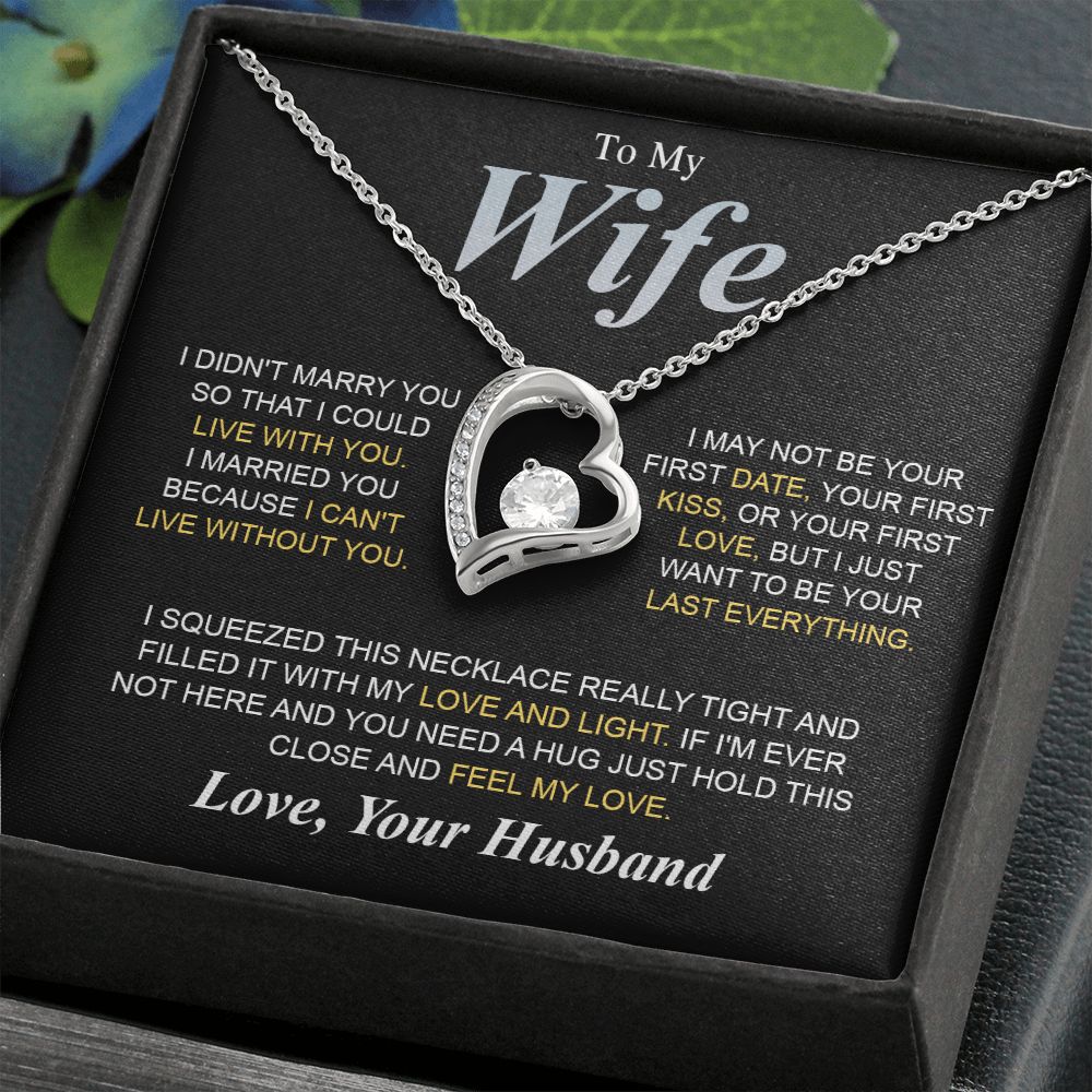To My Beautiful Soulmate Necklace Gifts for Wife from Husband, Soulmate Valentine Gifts, Gift for Soulmate Message Card and Necklace Gift Box Gift Box Styles on Birthday, Wedding, Anniversary, Valentine Forever Love