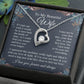 Wife Necklace Gift for Her, Soulmate Jewelry, Necklace for Future Wife, Anniversary Valentine Jewelry for Wife Necklace Gifts from Husband - Soulmate Gift Necklace with Message Card and Gifts Box Forever Love