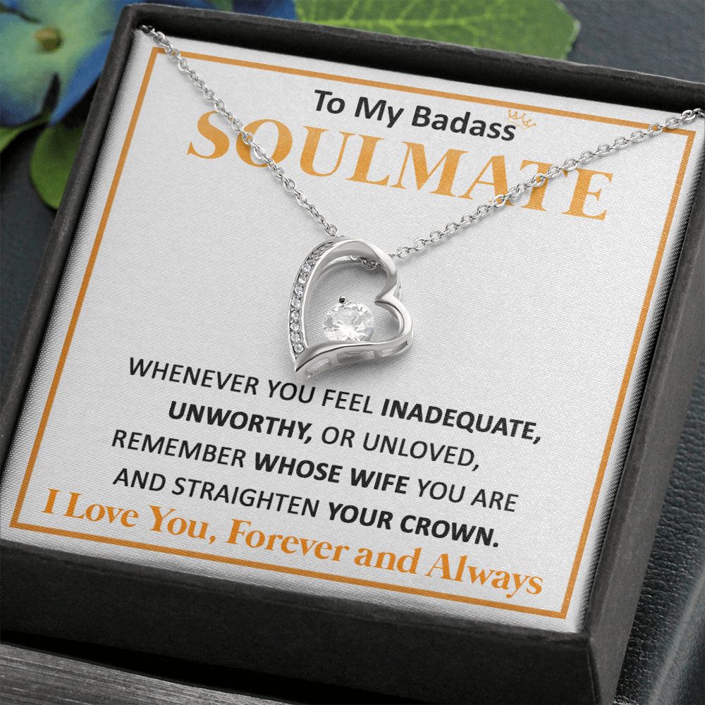 Couples Gifts, To My Dear Wife Necklace Gifts From Husband, Wedding Anniversary Jewelry For Wife From Husband, Wife Birthday From Husband, Necklace Custom Name Message Card and Gift Box Styles on Birthday, Christmas, Wedding, Anniversary Forever Love