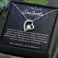To My Lovely Wife Necklace Gift From Husband To My Badass Wife Pendant Wedding Jewelry with Message Card and Gift Box. Gift for Wife. Necklace Gift Set for Wife Necklace Gifts Box Gift Box Styles Forever Love