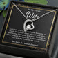To My Lovely Wife Necklace Gift From Husband To My Badass Wife Pendant Jewelry with Message Card and Gift Box. Gift for Wife. Necklace Gift Set for Wife Necklace Gifts Box Gift Box Styles Forever Love